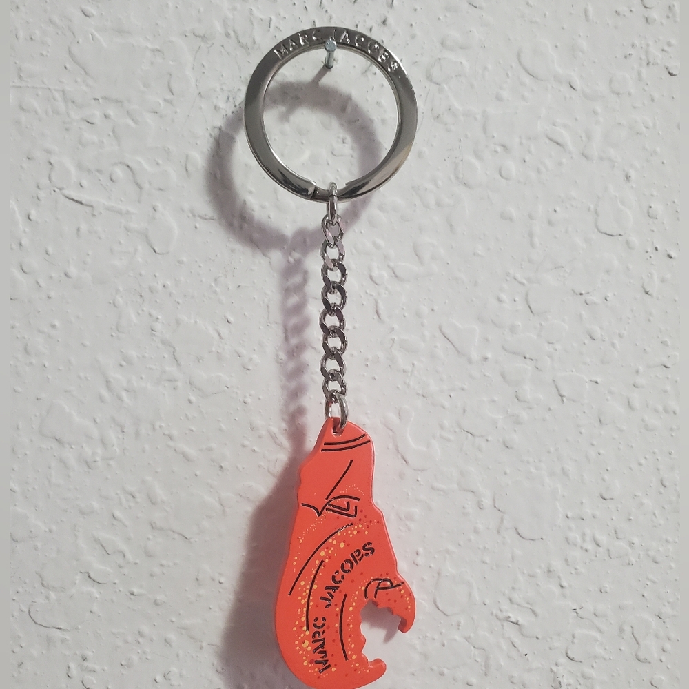 Marc Jacobs Orange Lobster Keychain Key & Card Holder